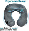 Purefly Travel Pillow Luxuriously Soft Inflatable Neck Pillow